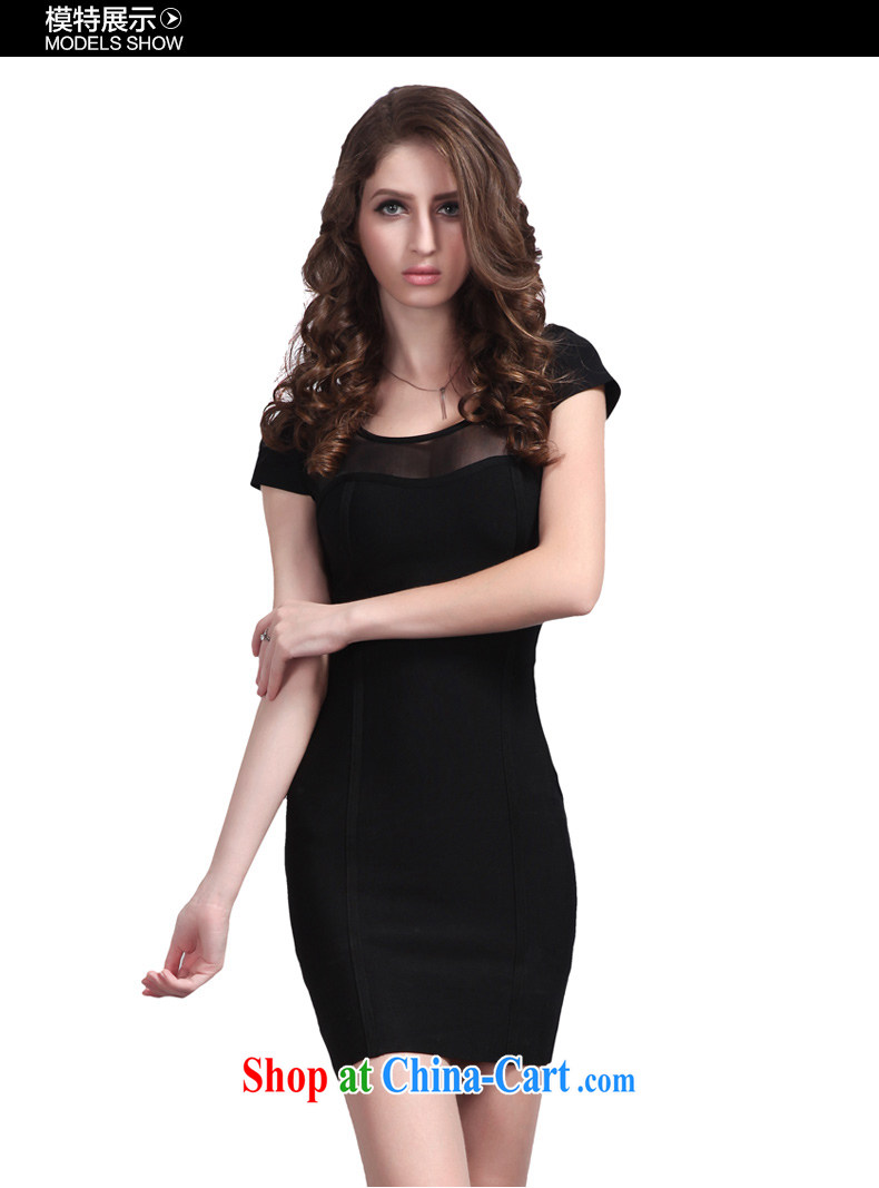Wah Kee Avandia, stylish night sexy round collar package and plastic body bandage annual gathering dress dress black L pictures, price, brand platters! Elections are good character, the national distribution, so why buy now enjoy more preferential! Health