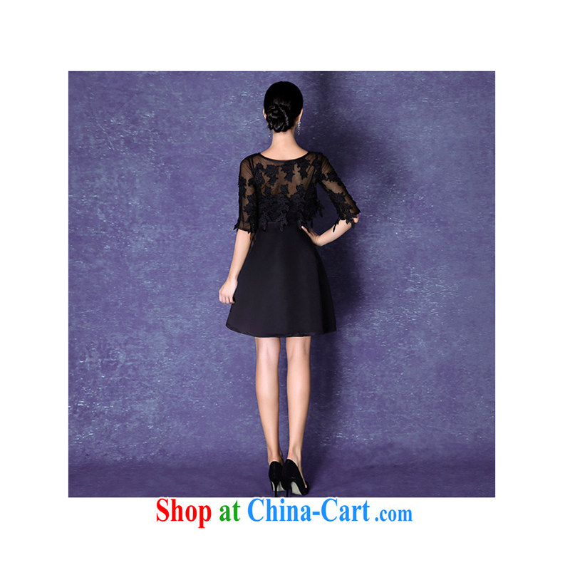White first into some graphics thin black lace bridal fluoroscopy back exposed Annual Dinner short wedding dresses small performance service 2015 new black tailored contact customer service, white first about, and shopping on the Internet