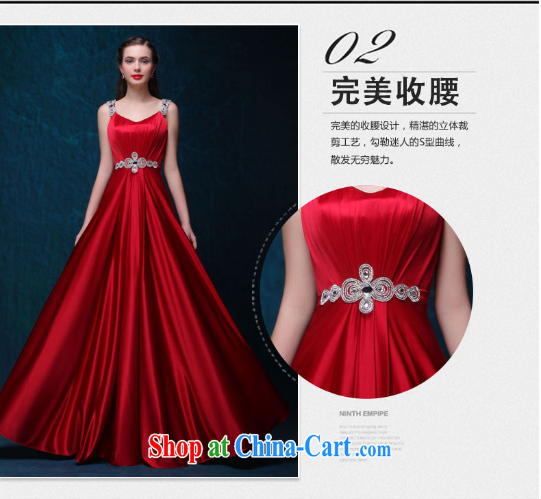 Toast serving wine red long dual-shoulder Korean cultivating a Field shoulder 2015 new summer bridal wedding banquet performances evening dress elegant double-shoulder-length, only the US wine red made 7 Day Shipping does not return not-for-pictures, price, brand platters! Elections are good character, the national distribution, so why buy now enjoy more preferential! Health