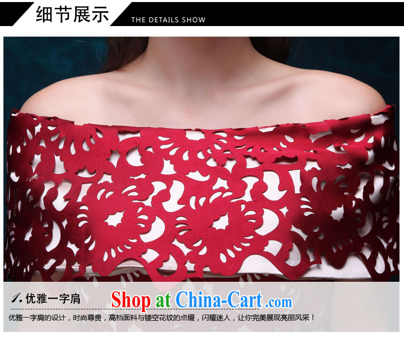Toast serving short stylish and cultivating a Field shoulder wine red uniforms 2015 new summer bridal wedding banquet dress bridal wedding dress show serving wine red made 7 Day Shipping does not return not-for-pictures, price, brand platters! Elections are good character, the national distribution, so why buy now enjoy more preferential! Health