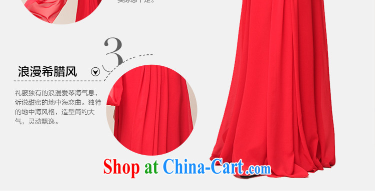 M card puzzle card wedding dresses 2015 summer red Greece, the shoulder evening dress bridesmaid bridal serving toast serving red XL pictures, price, brand platters! Elections are good character, the national distribution, so why buy now enjoy more preferential! Health