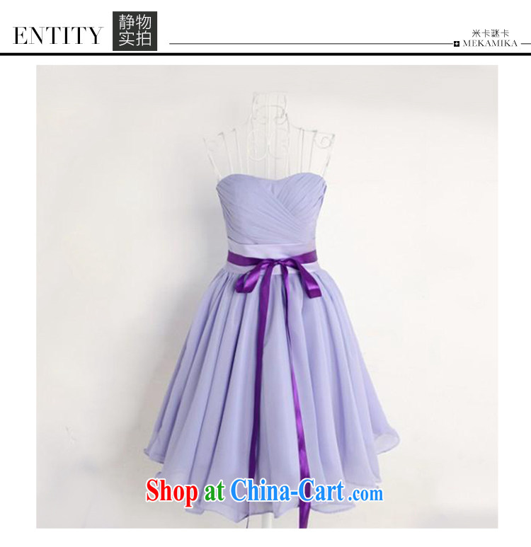 M card puzzle card 2015 new summer stars with bridesmaid dress sister skirt short bows service bridal gown light purple XL pictures, price, brand platters! Elections are good character, the national distribution, so why buy now enjoy more preferential! Health