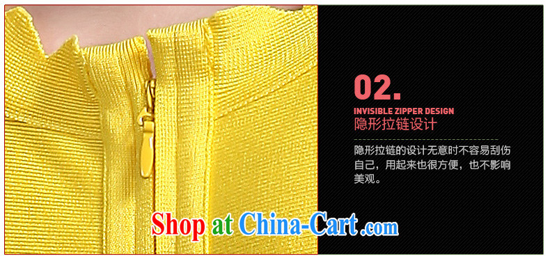 Wah Kee's aura, your shoulders fitness beauty toasting banquet girl Evening Dress dress short bandage dresses yellow L pictures, price, brand platters! Elections are good character, the national distribution, so why buy now enjoy more preferential! Health