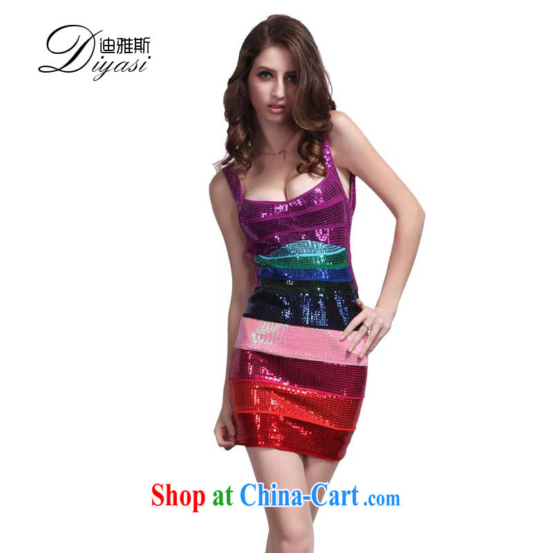 2015 new, my store tight package and on-chip performance dress sense of luxury grand terrace back ball bandage dress gradient-ju-chip color L, Wah Kee Avandia, and shopping on the Internet
