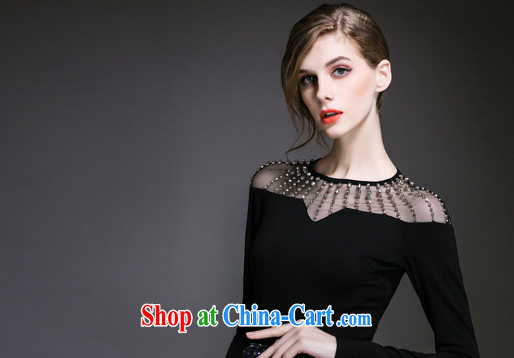 Anna soon Elizabeth spring 2015 new long-sleeved solid beauty dress package and further than small black skirt dress skirt LF children 9454 black XL pictures, price, brand platters! Elections are good character, the national distribution, so why buy now enjoy more preferential! Health